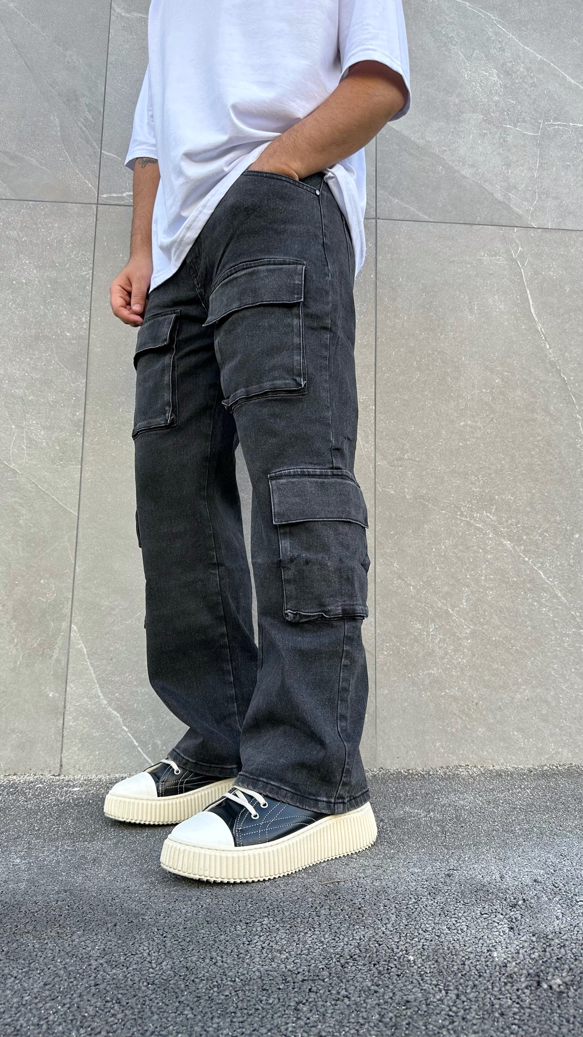 Cargo/jeans grigio 007